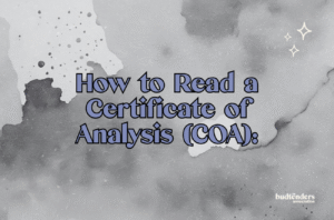 grey background with text: how to read a certificate of analysis (coa):